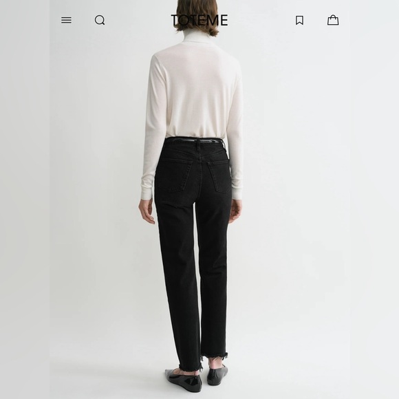 Toteme Classic Cut Denim Black - Picture 3 of 11